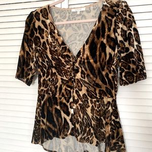 Wayf leopard top